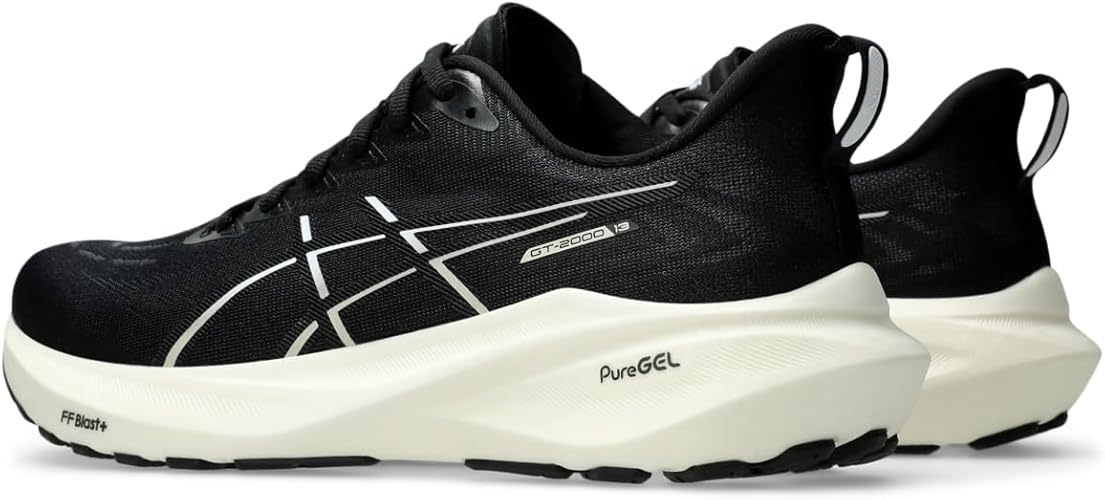 ASICS Men's GT-2000 13 Running Shoes-Black/White