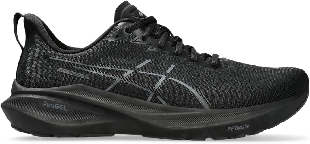 ASICS Men's GT-2000 13 Running Shoes-Black/Black