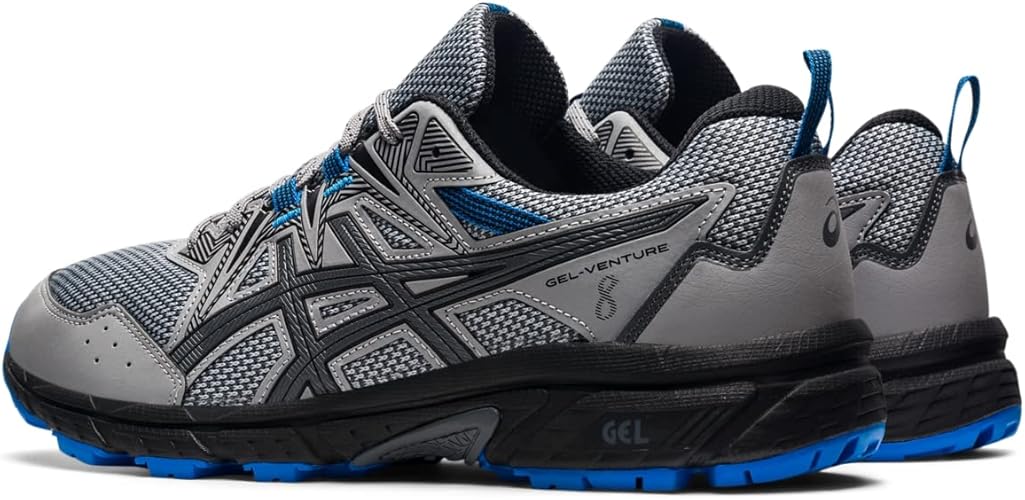 ASICS Men's Gel-Venture 8 Running Shoes-Sheet Rock/Electric Blue