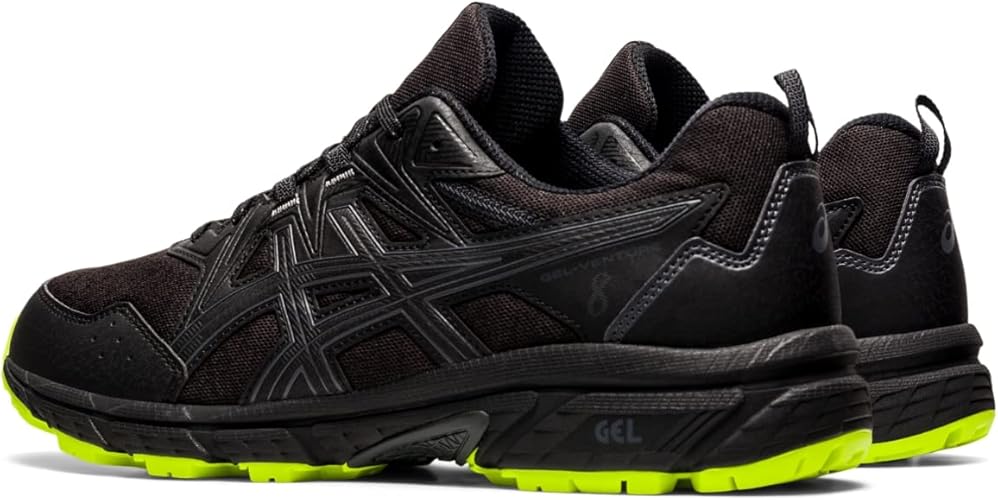 ASICS Men's Gel-Venture 8 Running Shoes-Black/Green