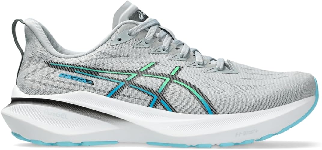 ASICS Men's GT-2000 13 Running Shoes-Piedmont Grey/Black