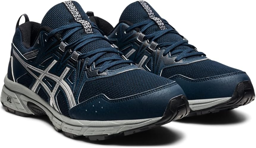 ASICS Men's Gel-Venture 8 Running Shoes-French Blue/Pure Silver