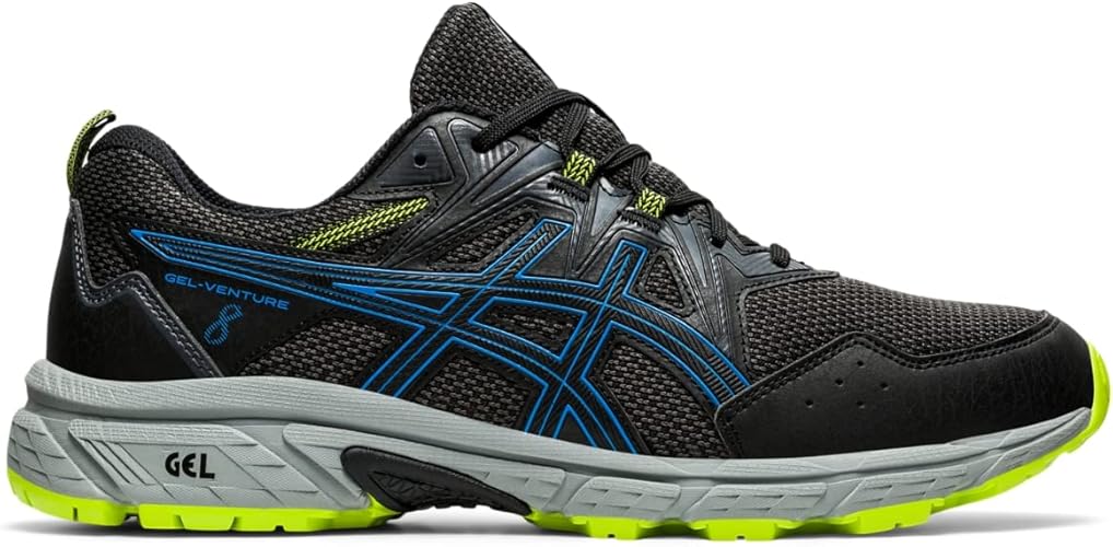 ASICS Men's Gel-Venture 8 Running Shoes- Black/Directoire Blue