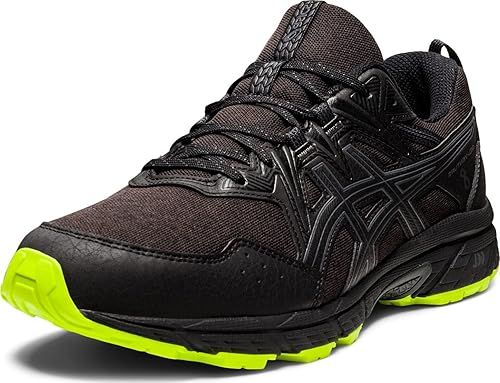 ASICS Men's Gel-Venture 8 Running Shoes-Black/Green